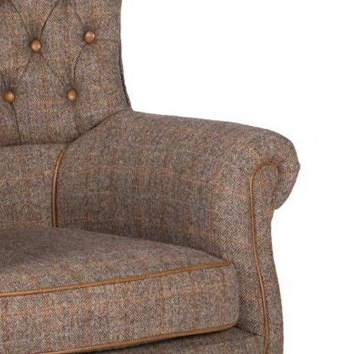 Holker Chair Gamekeeper Thorn Harris Tweed Armchair